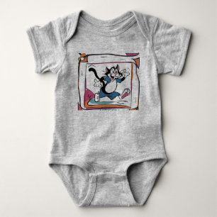 T-Shirt Baby Bodydräkt lustig katt