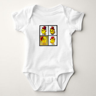 T-Shirt. Baby's Cute bird gult bodydress T Shirt