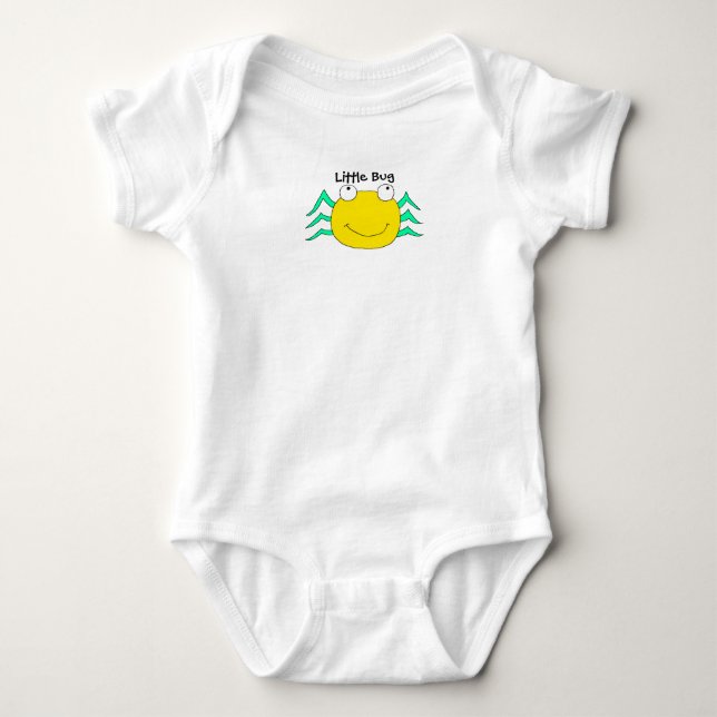 T-Shirt Barn Baby Pojke Småbarn Liten Bug (Framsida)