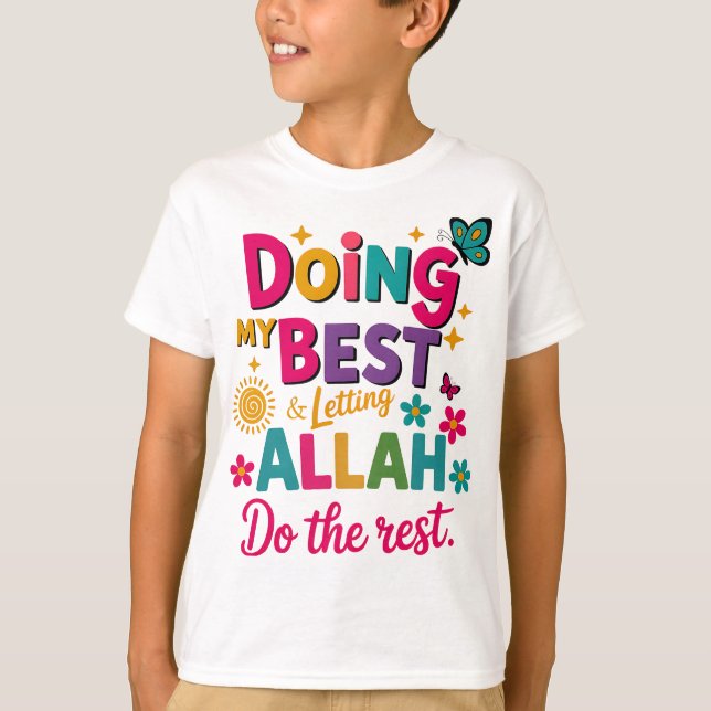 T-Shirt-Barn Islamska Kläder. T Shirt (Framsida)
