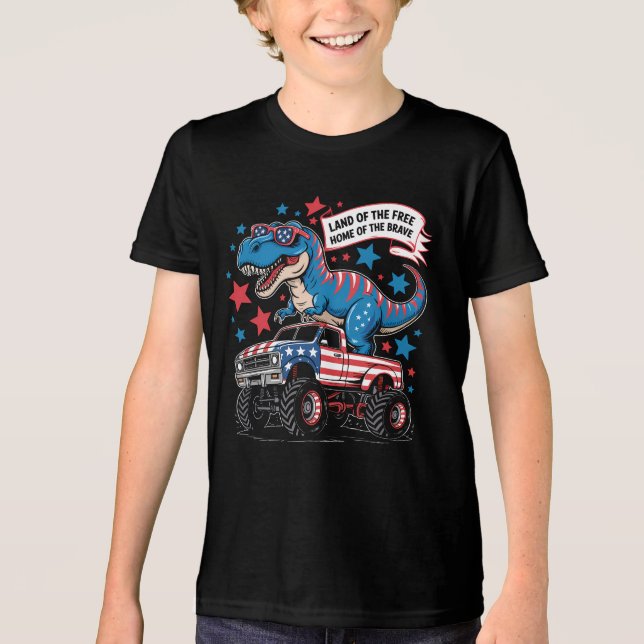 T-Shirt-Barn Patriotisk T-shirt (Framsida)