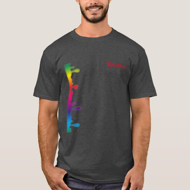 T-shirt barre Rainbow (Framsida)