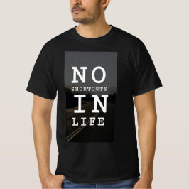 T-shirt baserad på motivationscitat, för män.