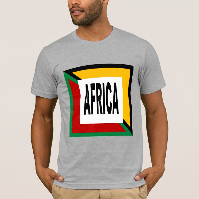 T-shirt basique BIO gris chiné DESIGN AFRICA (Framsida)