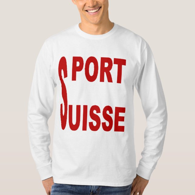 T-shirt basique blanc  SPORT  SUISSE (Framsida)