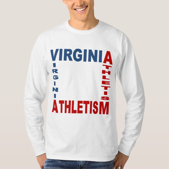 T-shirt basique blanc VIRGINIA ATHLETISM (Framsida)