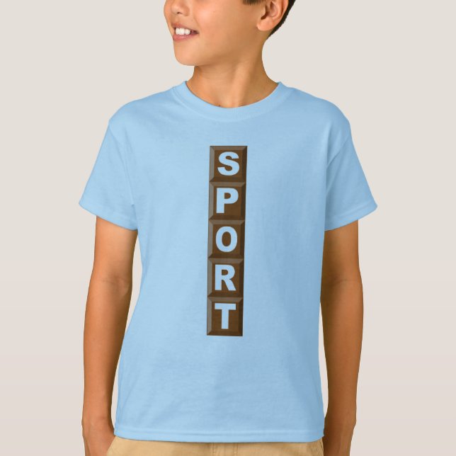 T-SHIRT  BASIQUE  BLEU  CHOCOLAT  SPORT (Framsida)