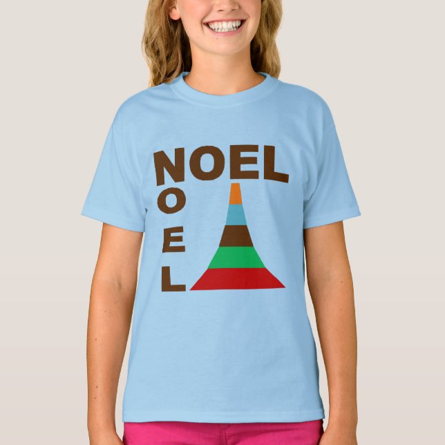 T-shirt basique bleu clair Design NOEL GATEAUX (Framsida)