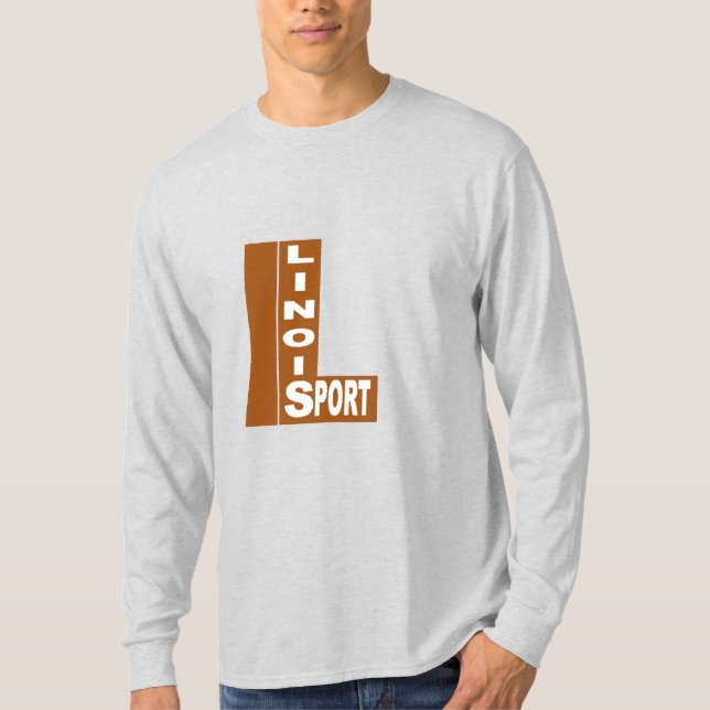 T-shirt basique cendre  DESIGN  ILLINOIS  SPORT  (Framsida)