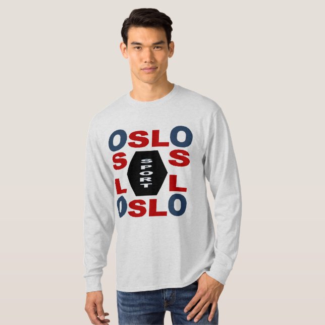 T-SHIRT    BASIQUE  DESIGN   OSLO   SPORT (Hel framsida)