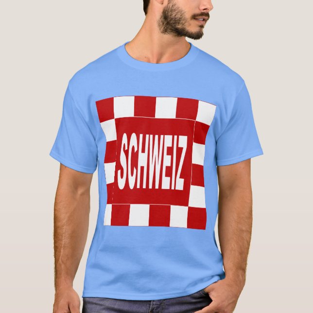 T-shirt basique foncé bleu caroline SCHWEIZ (Framsida)