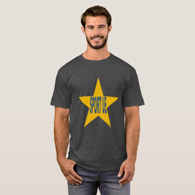 T-shirt basique foncé Design SPORT EUROPE (Hel framsida)