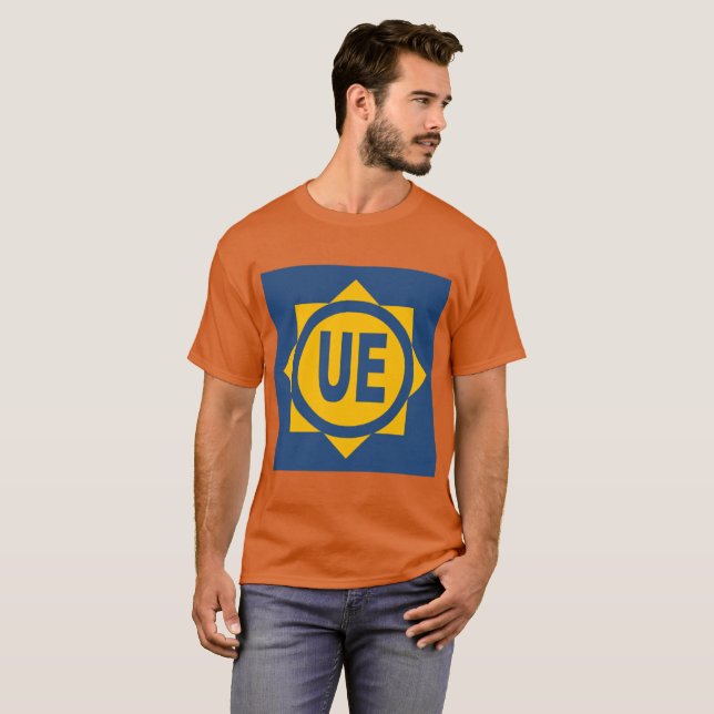 T-shirt basique foncé  orange hommes Design UE (Hel framsida)