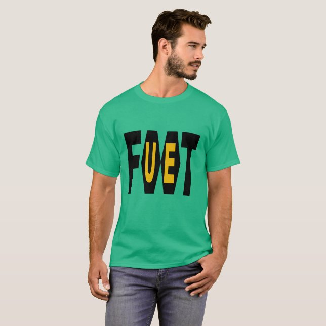 T-shirt basique foncé vert  Design FOOT UE (Hel framsida)
