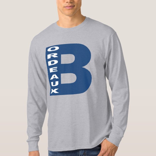 T-shirt basique gris  Design BORDEAUX (Framsida)