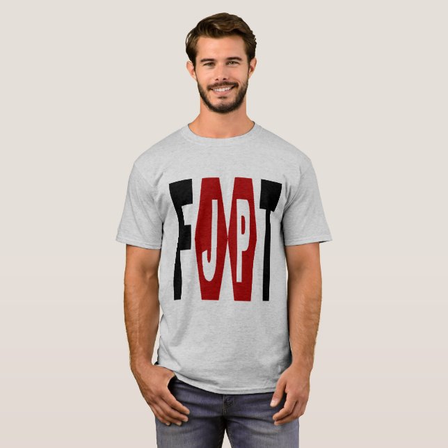 T-shirt basique gris Design FOOT JAPON (Hel framsida)