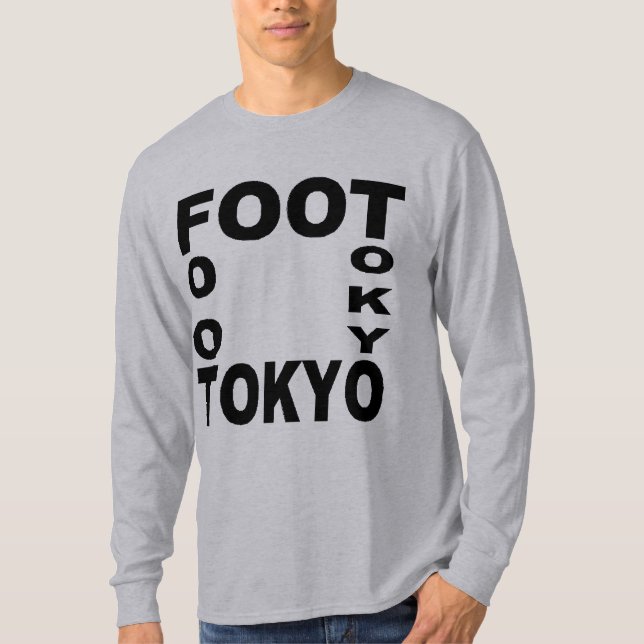 T-shirt basique gris FOOT  TOKYO (Framsida)