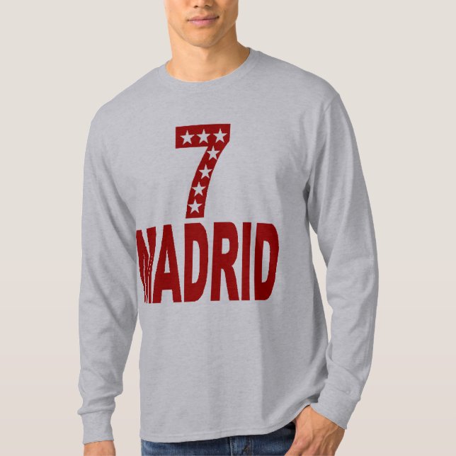 T-shirt basique gris  MADRID  7 ETOILES (Framsida)