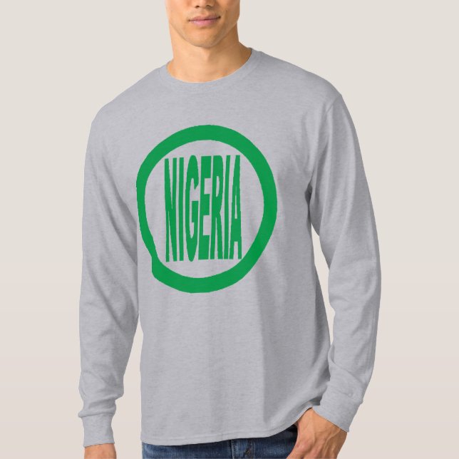 T-shirt basique gris  NIGERIA (Framsida)