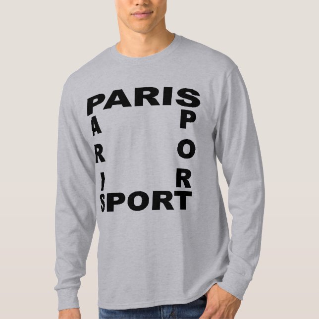 T-shirt basique gris  PARIS SPORT (Framsida)