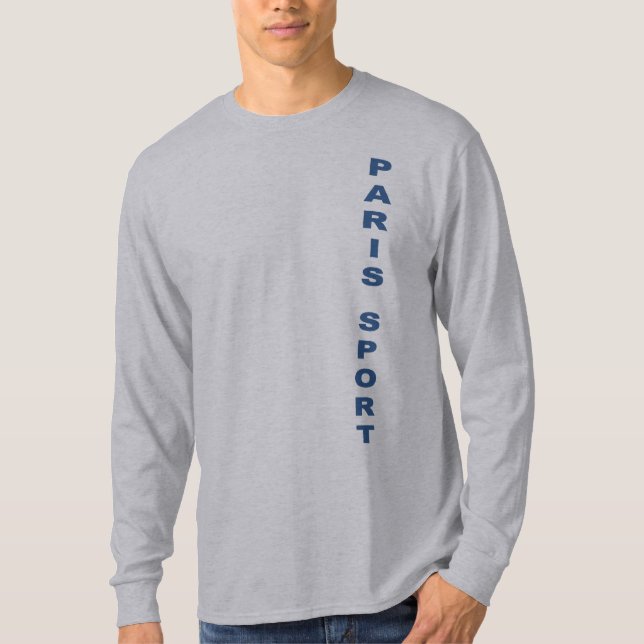 T-shirt basique gris  PARIS SPORT (Framsida)