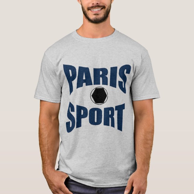 T-shirt basique gris PARIS SPORT (Framsida)