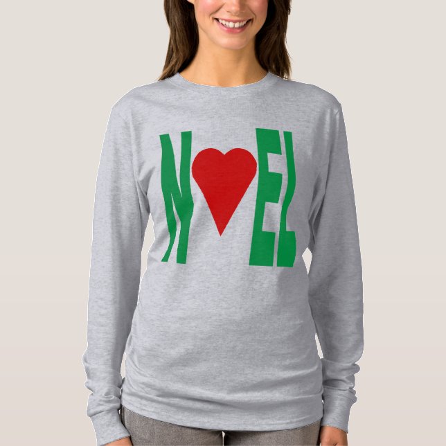 T-shirt basique gris  pour femmes  NOEL (Framsida)