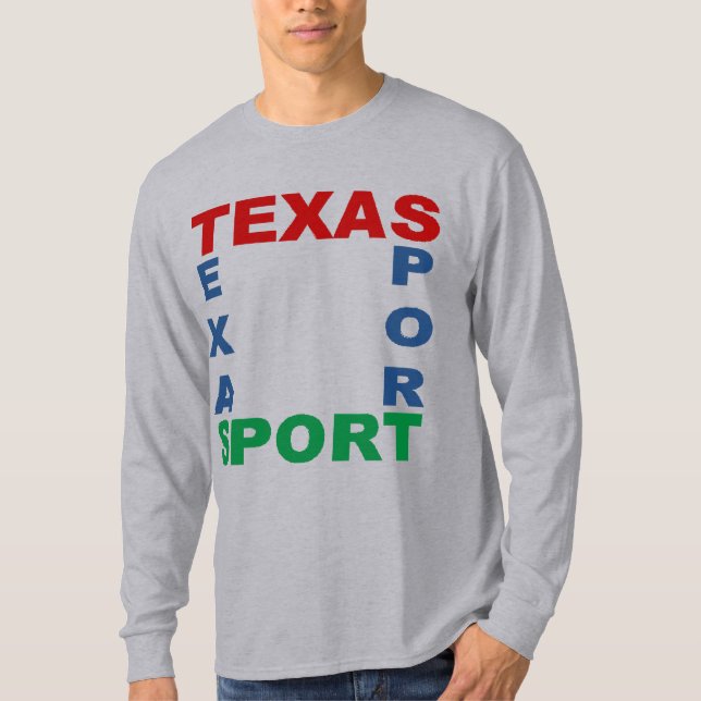 T-shirt basique gris TEXAS  SPORT (Framsida)