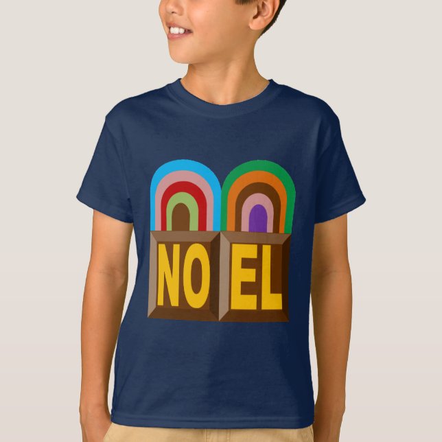 T-shirt basique marine Design GATEAUX NOEL (Framsida)