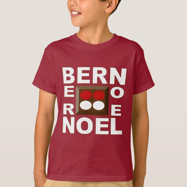 T-shirt basique marron Design BERN  NOEL (Framsida)