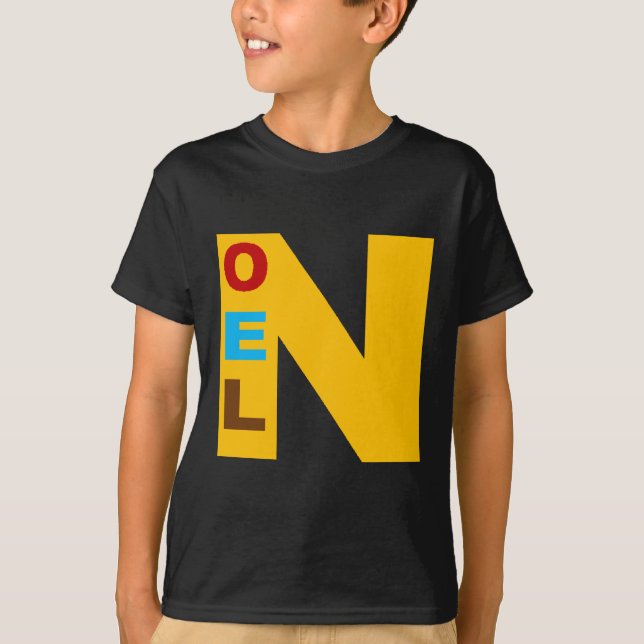 T-shirt basique noir Design NOEL (Framsida)