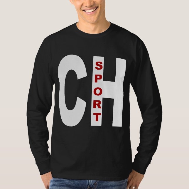 T-shirt basique noir  SPORT  SUISSE (Framsida)
