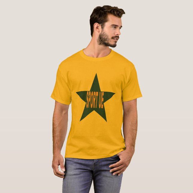 T-shirt basique orange Design SPORT EUROPE (Hel framsida)