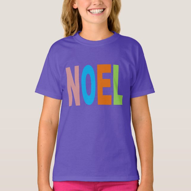 T-shirt basique pourpre  Design NOEL (Framsida)