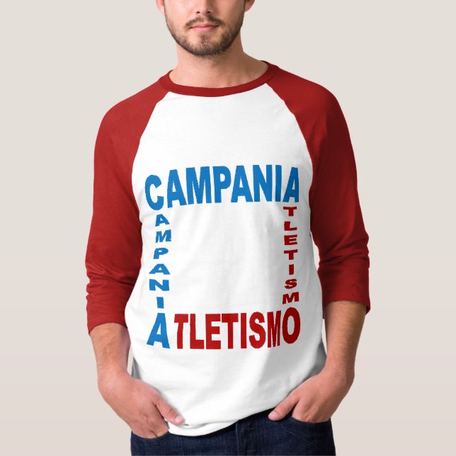 T-shirt basique raglan  CAMPANIA  ATLETISME (Framsida)