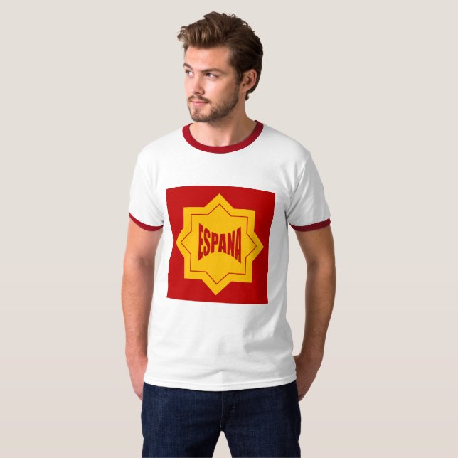 T-SHIRT BASIQUE RAS-DE-COU  HOMMES DESIGN  ESPANA (Hel framsida)