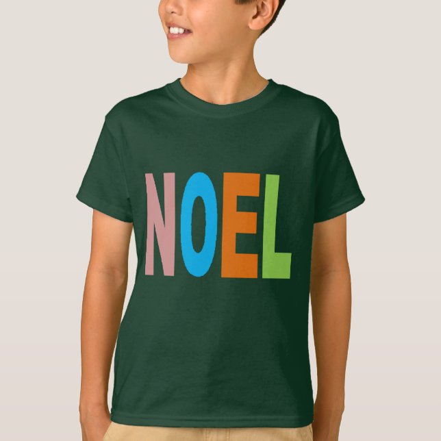 T-shirt basique vert foret Design NOEL (Framsida)