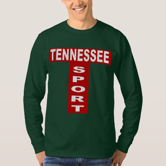 T-shirt basique vert foret TENNESSEE  SPORT (Framsida)