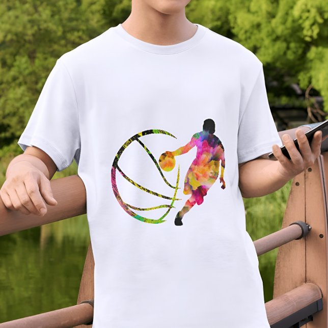 t shirt basket coloré Silhouette Basketball (Skapare uppladdad)