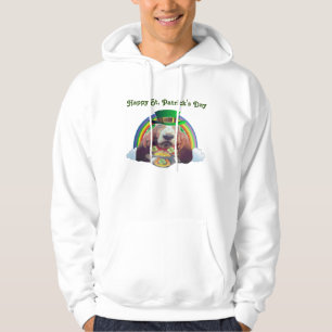 T-Shirt Basset Hound Lycklig St. Patrick's Day Hoodie