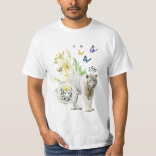 T-Shirt be Change White Tiger