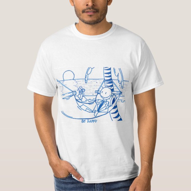 T Shirt Be Happy (Framsida)