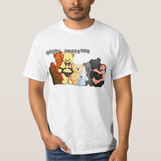 T-shirt BEARS ADDICTED (Framsida)