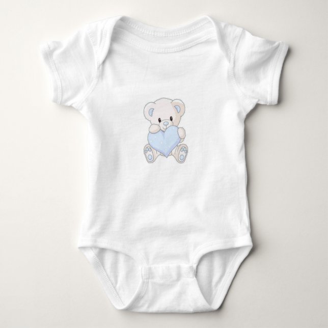 T-shirt bébé garçon avec un ours imprimer (Framsida)