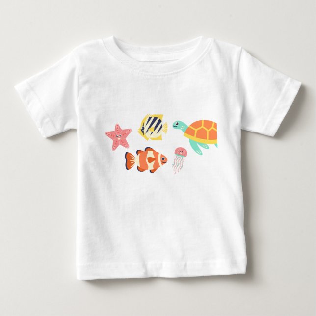 T-shirt bebisar hav  (Framsida)