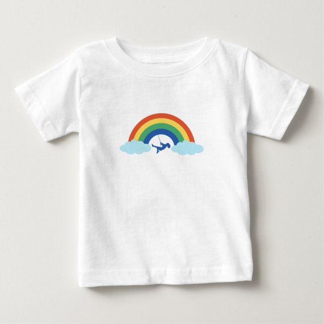 T-shirt bebisar spel regnbåge  (Framsida)