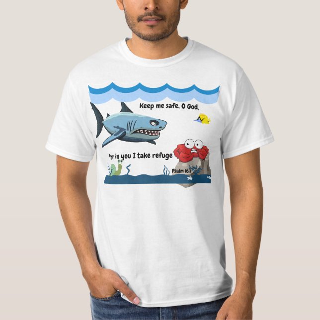 T-Shirt "Behålla mig säker till Gud.." (Framsida)