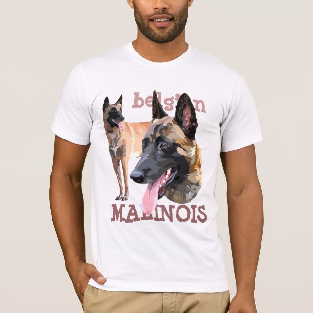 T-shirt belgian malinois (Framsida)