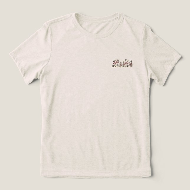 T-Shirt Bella Women ens Blommor stil design (Design Framsida)