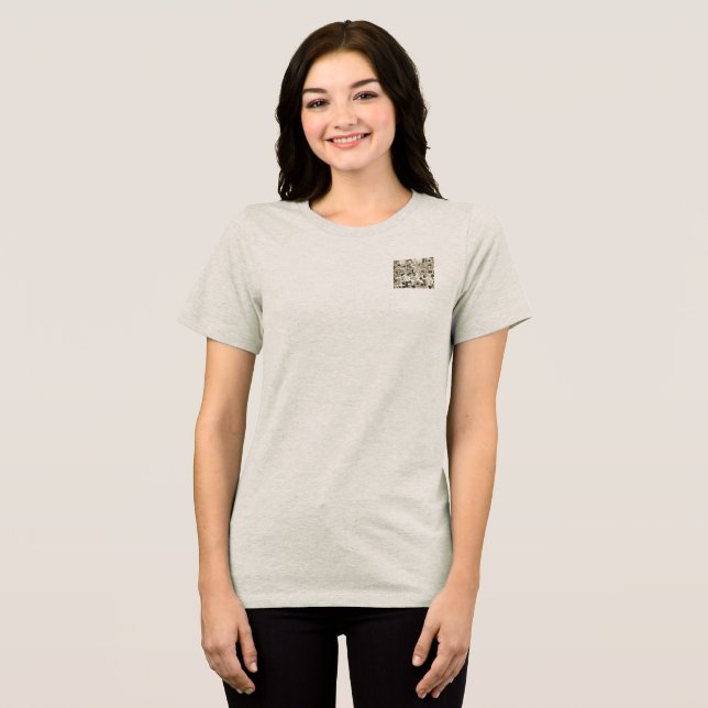 T-Shirt BELLA WOMENS FLOWER STIL DESIGN (Framsida Full)